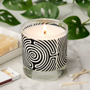 Black Circle Labyrinth Fine Art Scented Candle