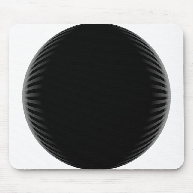 Black Circle Mousepad (Front)