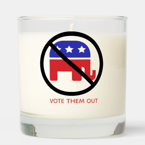 Black Circle No Sign Anti_GOP Political Opinion Scented Candle