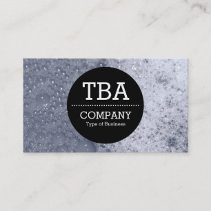 Black Circle v2 - Soap Bubbles 03 Business Card