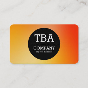 Black Circle v2 - Soft Gradient Business Card