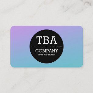 Black Circle v2 - Soft Gradient Business Card