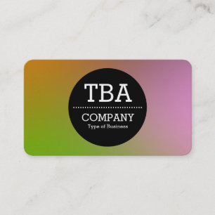 Black Circle v2 - Soft Gradient Business Card