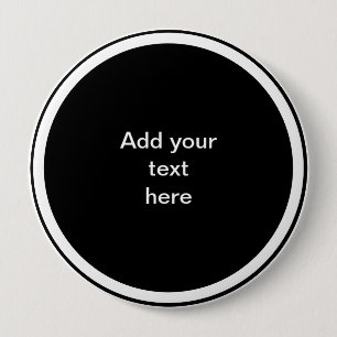 Black circle with white circle frame TEMPLATE, Button