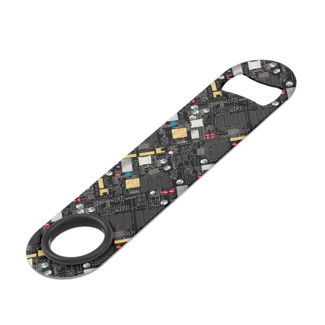Black circuit board bar key (Front Angled)