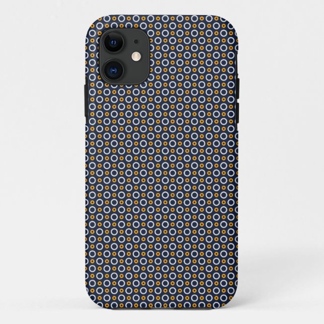 Black Circular Seamless Pattern Case-Mate iPhone Case (Back)