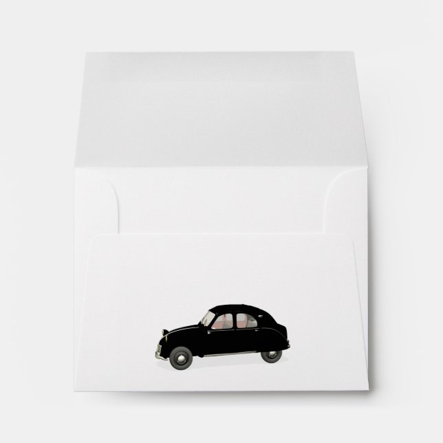 Black Citroen 2CV Envelope (Back (Bottom))