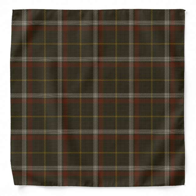 Black Clan Tartan Bandana (Front)
