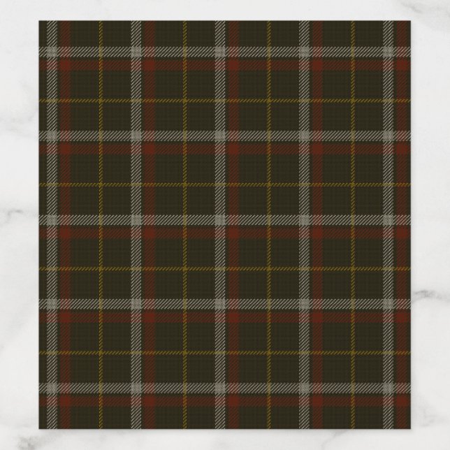 Black Clan Tartan Envelope Liner (Design)