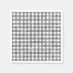 Black Classic Gingham Napkins