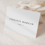 Black Classic Typography Wedding Place Card<br><div class="desc">Elevate your wedding reception with our customizable wedding place cards, designed to add a personal touch to your special day. They feature classic typography and a heart accent. Add your guests' names, the wedding date or a special message. Transform your reception tables into a stunning display of personalization and love...</div>