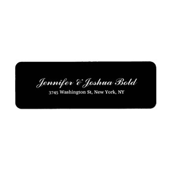 Black Classical Creative Brush Script Family Label by made_in_atlantis at Zazzle