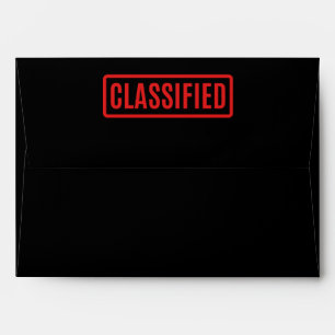 Black Classified Envelope