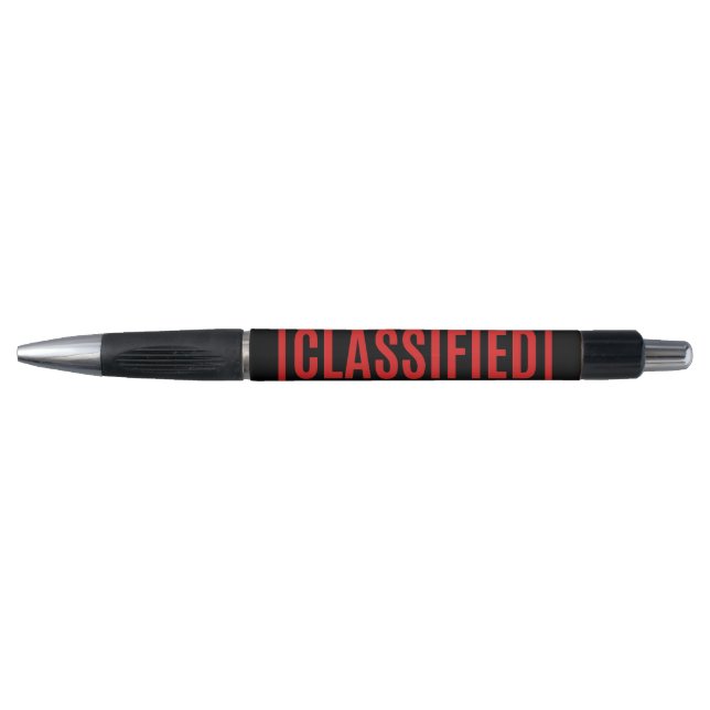 Black Classified Pen (Front)