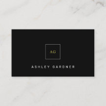 Black Classy Simple Modern Minimalist