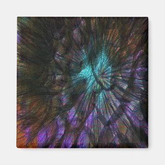 Black closeup dandelion magnet