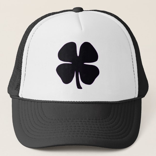 Black Clover black and white foam trucker hat (Front)