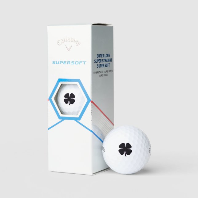 Black Clover Callaway Supersoft golf balls 3 pk (Packaging)