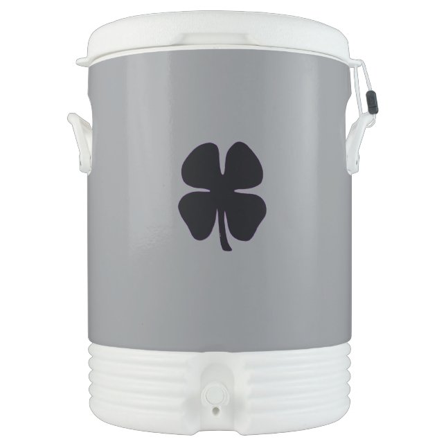 Black Clover cooler gray 10 gallon (Front)