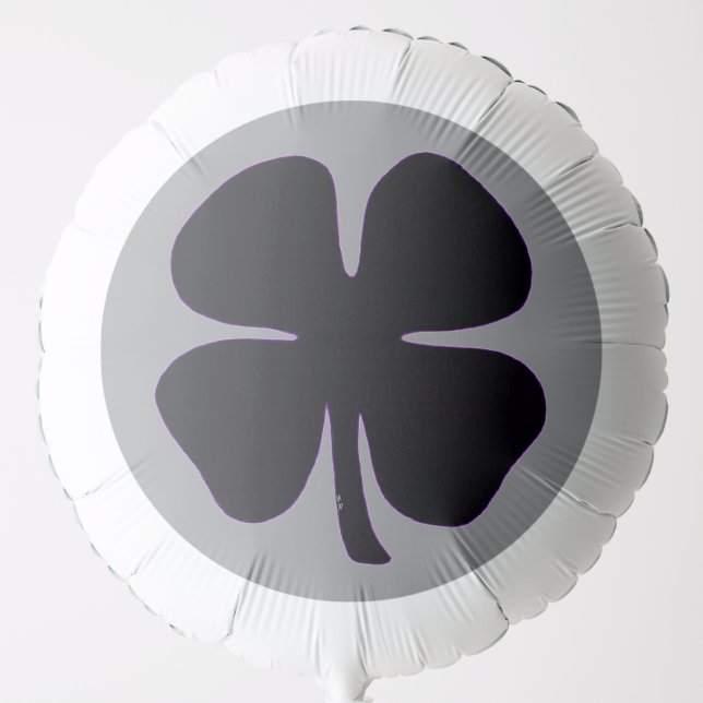 Black Clover gray helium balloon (Front)