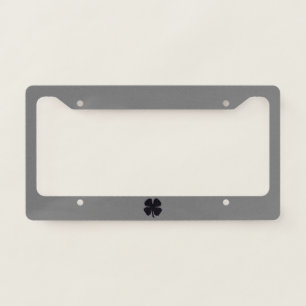 Black Clover gray license plate frame A