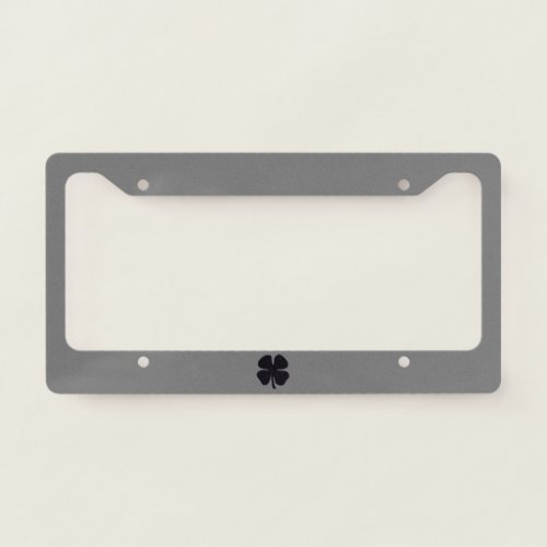 Black Clover gray license plate frame A