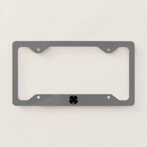 Black Clover gray license plate frame B