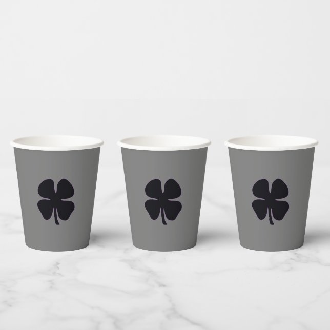 Black Clover gray paper cups (Multi)