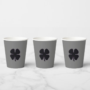 Black Clover gray paper cups