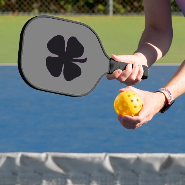 Black Clover gray pickleball paddle carbon (Insitu)