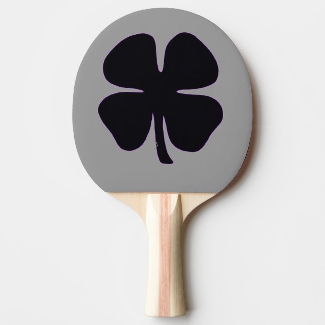 Black Clover gray ping pong paddle (Front)