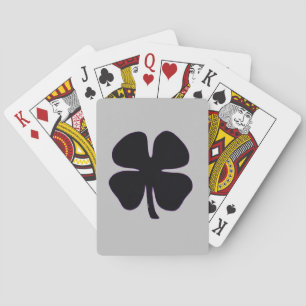 Black Clover gray Poker playing cards