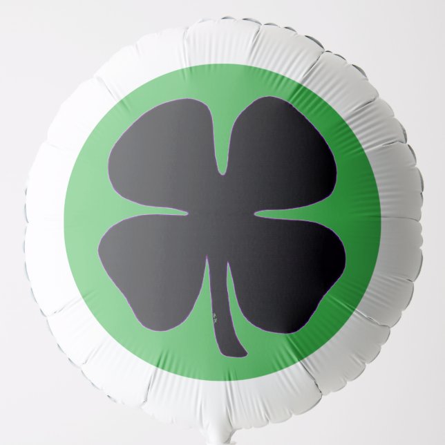 Black Clover green helium balloon (Front)