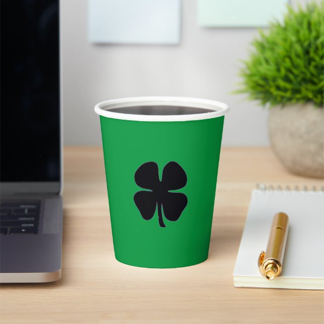 Black Clover green paper cups (Insitu)