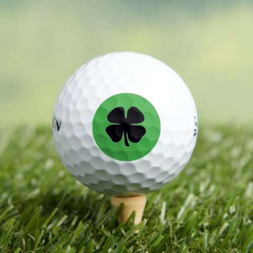 Black Clover green Srixon Soft Feel golf balls 12