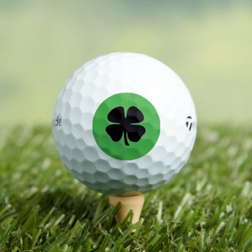 Black Clover green Taylor Made TP5 golf balls 12pk