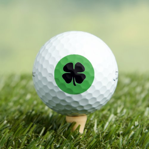 Black Clover green Titleist Pro V1 golf balls 12pk