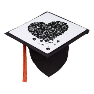 Black Clover Heart Graduation Cap Topper