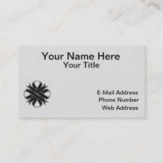 Black Clover Ribbon by Kenneth Yoncich Business Card