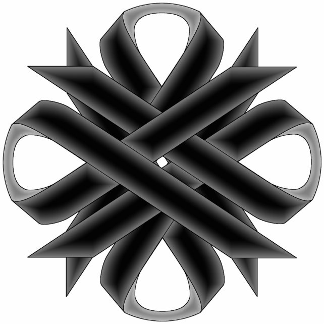 Black Clover Ribbon by Kenneth Yoncich Cutout (Front)