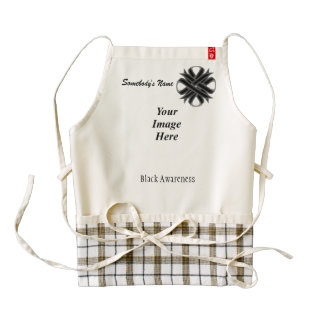 Black Clover Ribbon Template Zazzle HEART Apron