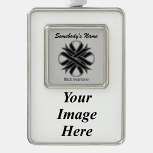 Black Clover Ribbon Tmpl (V-I) by Kenneth Yoncich Ornament