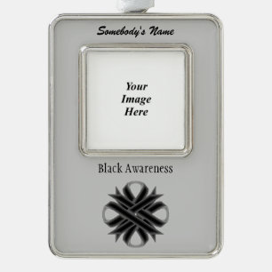 Black Clover Ribbon Tmpl (V-O) by Kenneth Yoncich Ornament