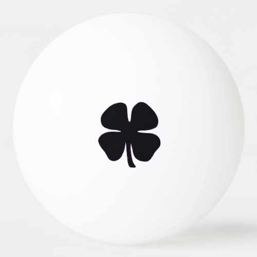 Black Clover white 1_star ping pong ball