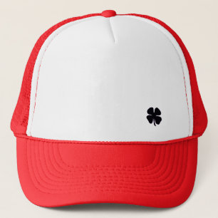 Black Clover white and red foam trucker hat