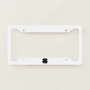 Black Clover white license plate frame C