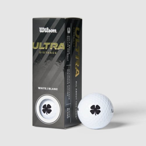 Black Clover Wilson Ultra golf balls 3 pk