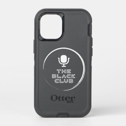 Black Club Otterbox Case Black w White Logo