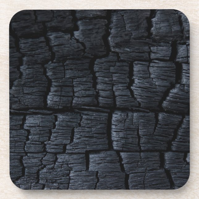 Black coal drink coaster (Front)