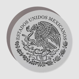 Black coat of arms car magnet